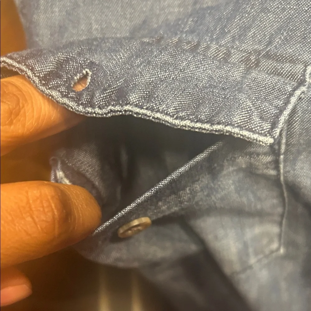 Merona Blue Denim Midi Dress - Picture 7 of 9